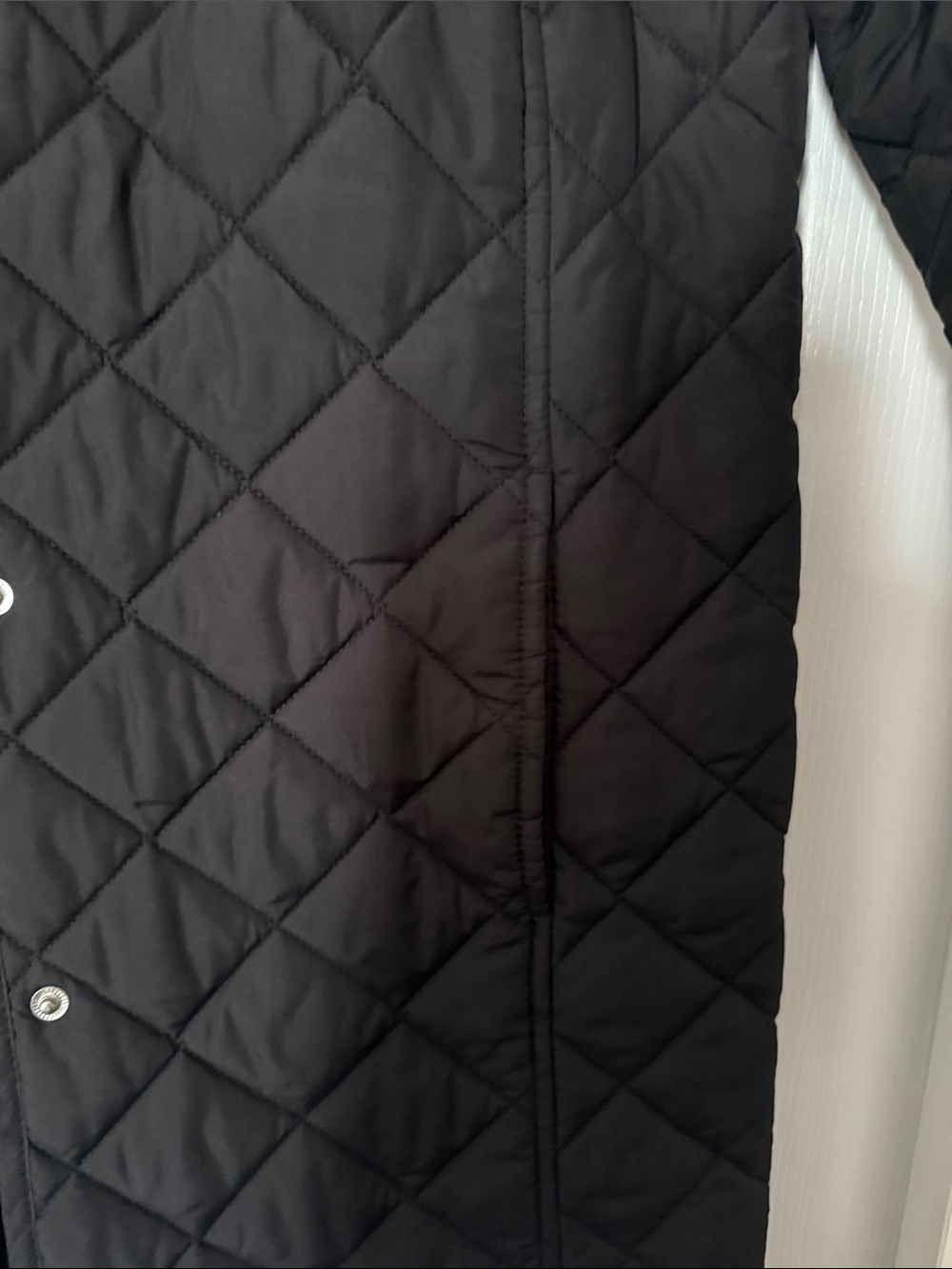 Lauren Ralph Lauren Black Quilted Snap-Front Jacket - Picture 3 of 9